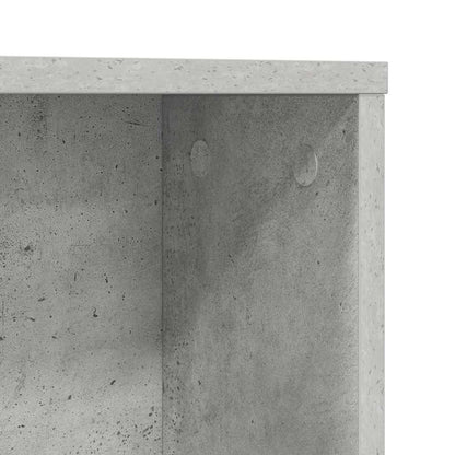 Desk with Shelf Concrete Grey 91 x 50 x 149 cm Engineered Wood
