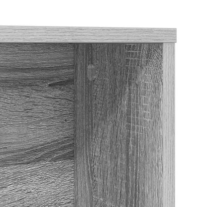 Desk with Shelf Grey Sonoma 91 x 50 x 149 cm Engineered Wood