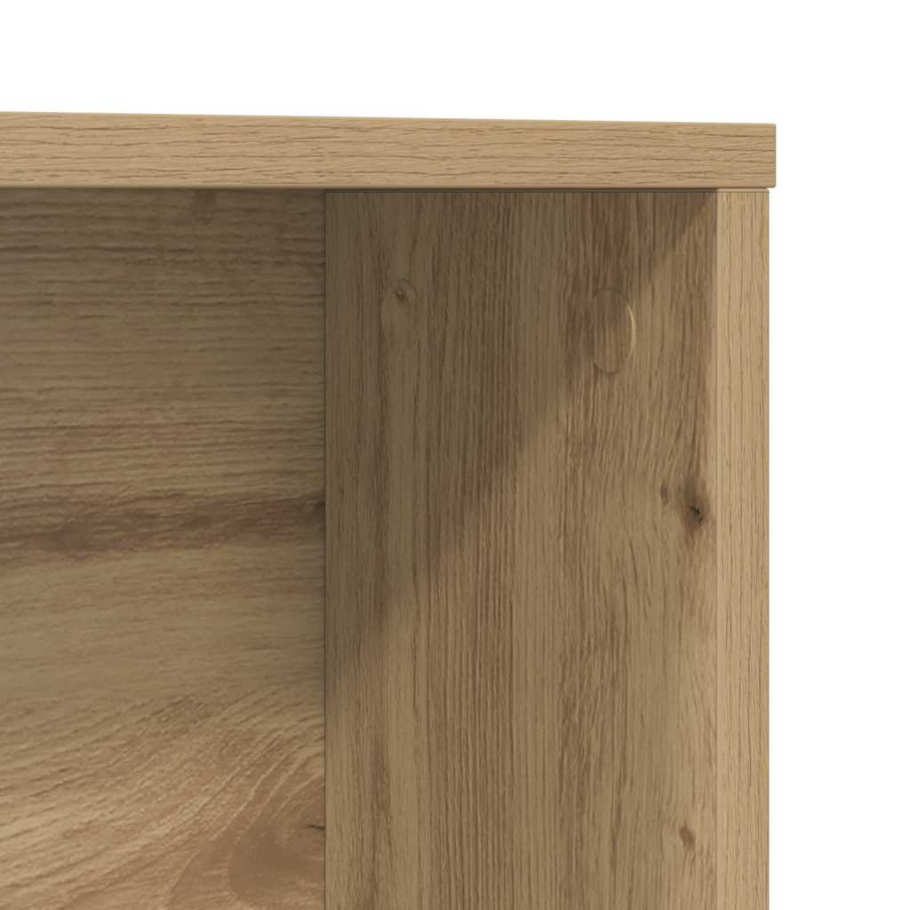 Desk with Shelf Artisan Oak 91 x 50 x 149 cm Engineered Wood