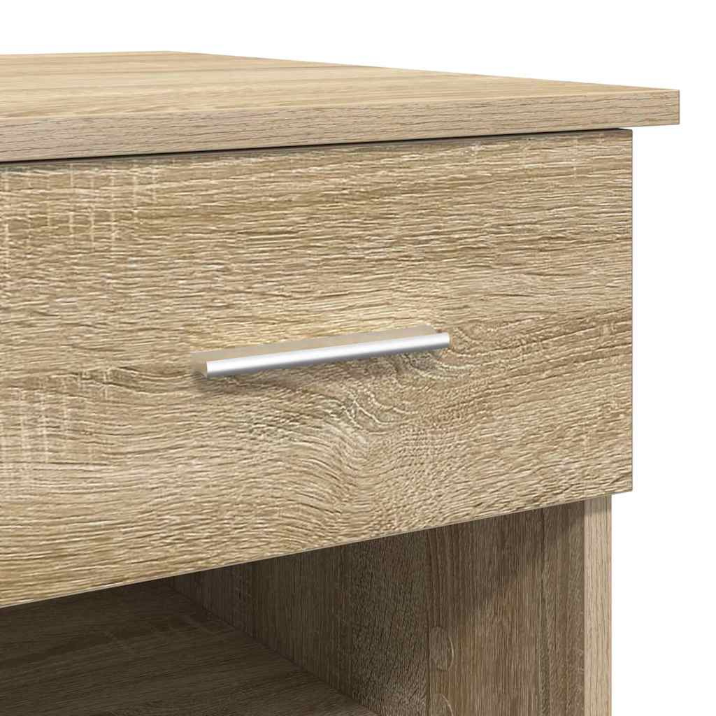 Desk with Drawer Sonoma Oak 90 x 49 x 75 cm Engineered Wood