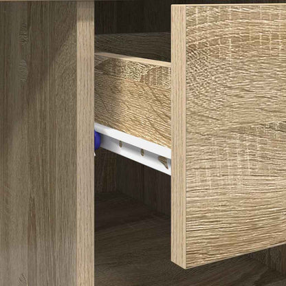 Desk with Drawer Sonoma Oak 90 x 49 x 75 cm Engineered Wood