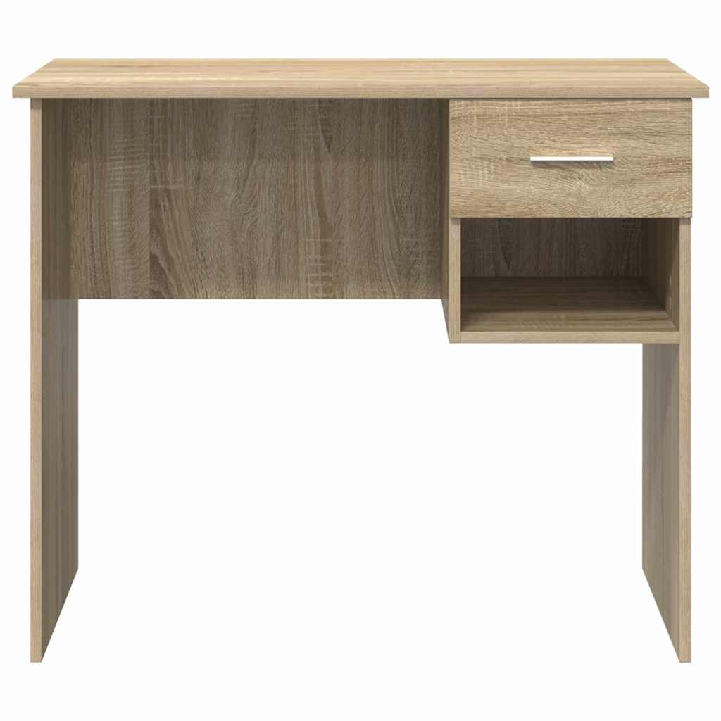 Desk with Drawer Sonoma Oak 90 x 49 x 75 cm Engineered Wood