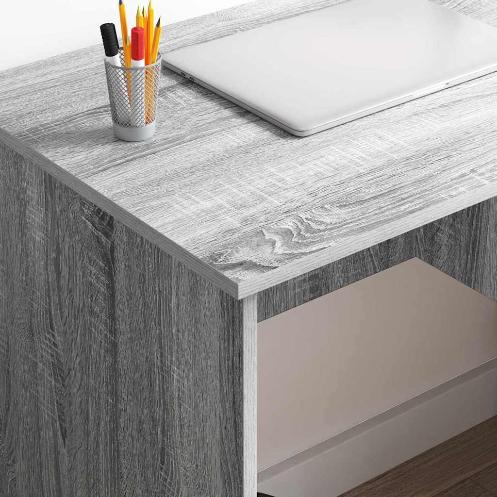 Desk with Drawer Grey Sonoma 90 x 49 x 75 cm Engineered Wood