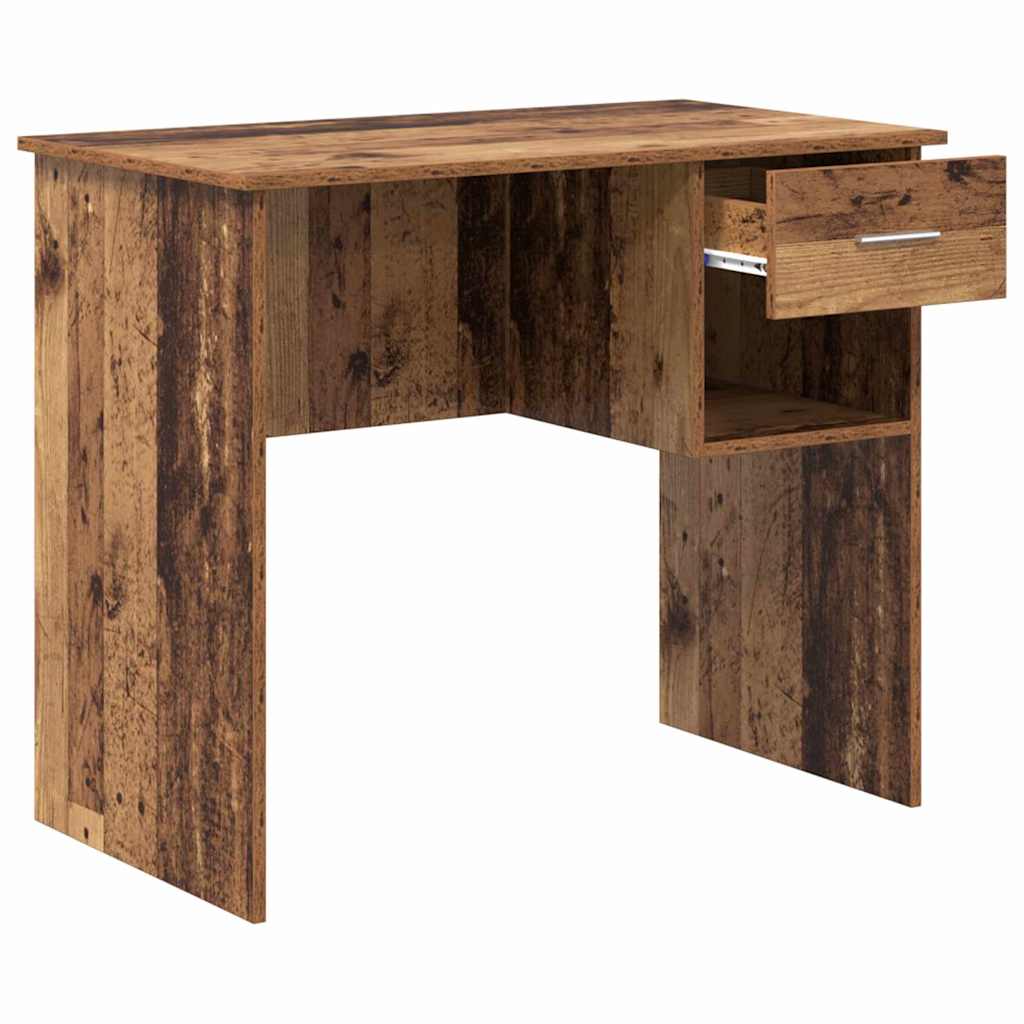 Desk with Drawer Old Wood 90 x 49 x 75 cm Engineered Wood