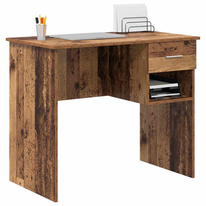 Desk with Drawer Old Wood 90 x 49 x 75 cm Engineered Wood