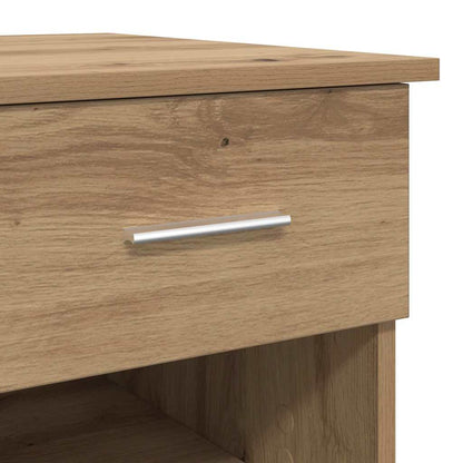 Desk with Drawer Artisan Oak 90 x 49 x 75 cm Engineered Wood