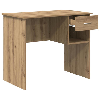 Desk with Drawer Artisan Oak 90 x 49 x 75 cm Engineered Wood