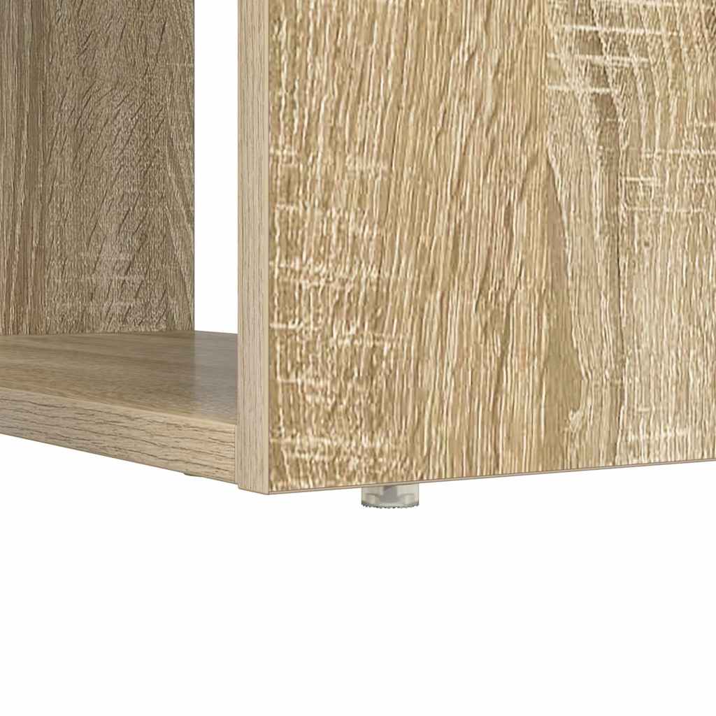 Desk with Shelf Sonoma Oak 113 x 54 x 120 cm Engineered Wood