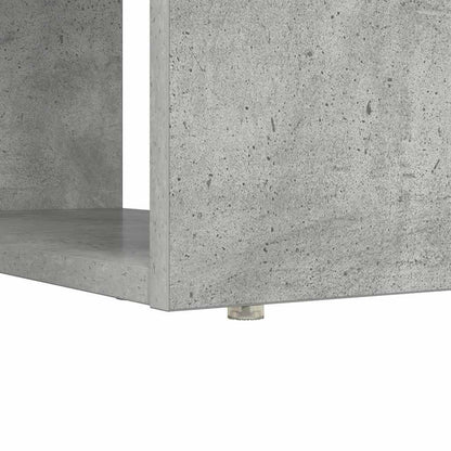 Desk with Shelf Concrete Grey 113 x 54 x 120 cm Engineered Wood