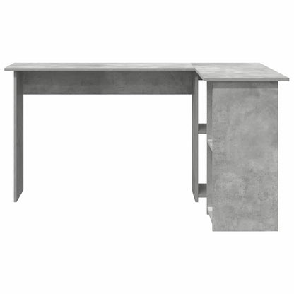 Desk with Shelf Concrete Grey 142 x 102 x 73 cm Engineered Wood
