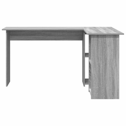 Desk with Shelf Grey Sonoma 142 x 102 x 73 cm Engineered Wood