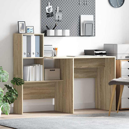 Desk Sonoma Oak 131.5 x 50 x 106.5 cm Engineered Wood