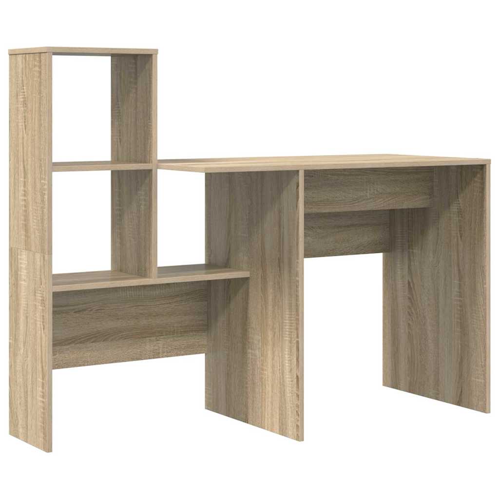 Desk Sonoma Oak 131.5 x 50 x 106.5 cm Engineered Wood
