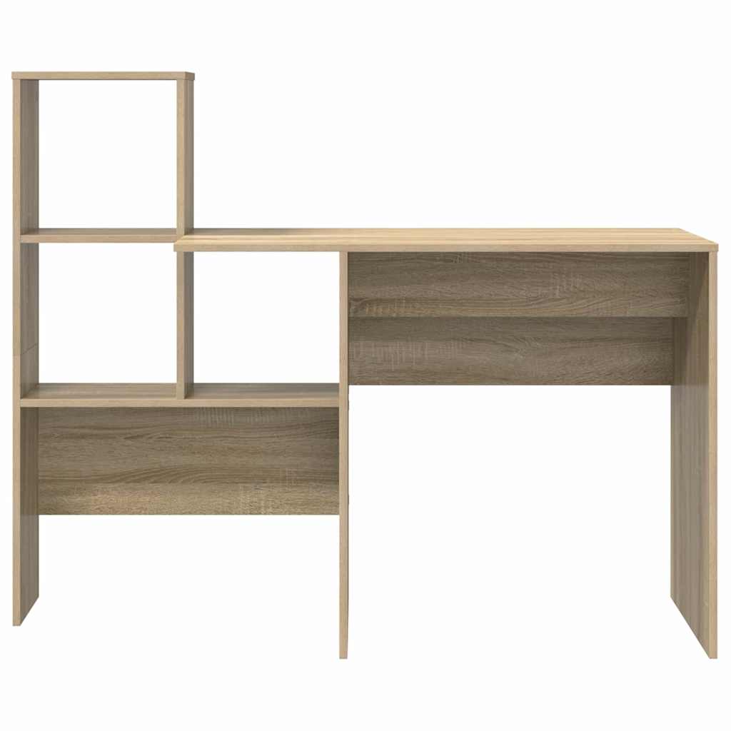 Desk Sonoma Oak 131.5 x 50 x 106.5 cm Engineered Wood
