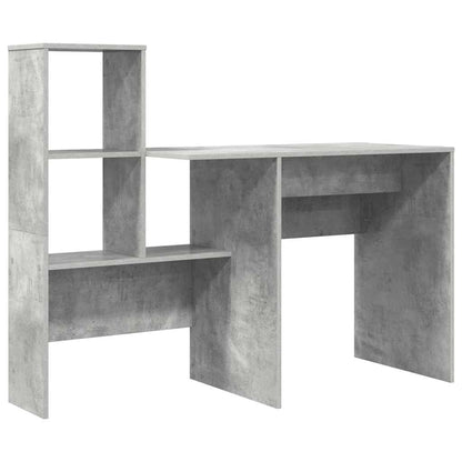 Desk Concrete Grey 131.5 x 50 x 106.5 cm Engineered Wood