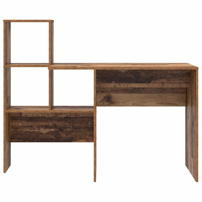 Desk with Shelf Old Wood 131.5 x 50 x 106.5 cm Engineered Wood