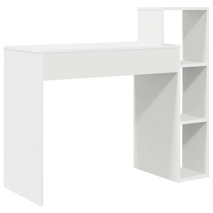 Desk with Shelf White 100 x 40 x 90 cm Engineered Wood