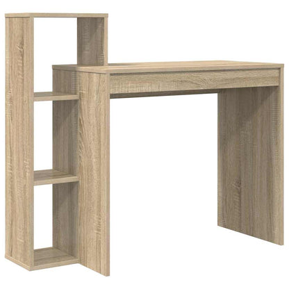 Desk with Shelf Sonoma Oak 100 x 40 x 90 cm Engineered Wood