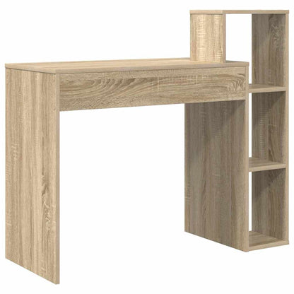 Desk with Shelf Sonoma Oak 100 x 40 x 90 cm Engineered Wood