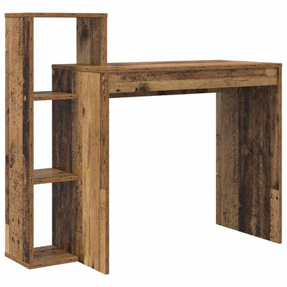 Desk with Shelf Old Wood 100 x 40 x 90 cm Engineered Wood