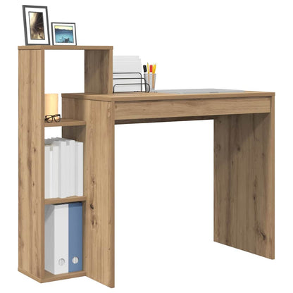 Desk with Shelf Artisan Oak 100 x 40 x 90 cm Engineered Wood