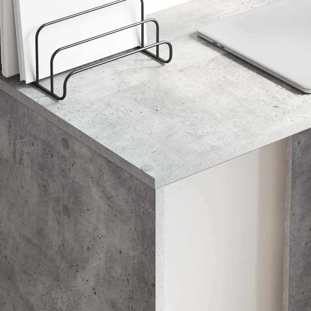 Desk Concrete Grey 78.5 x 37 x 154.5 cm Engineered Wood