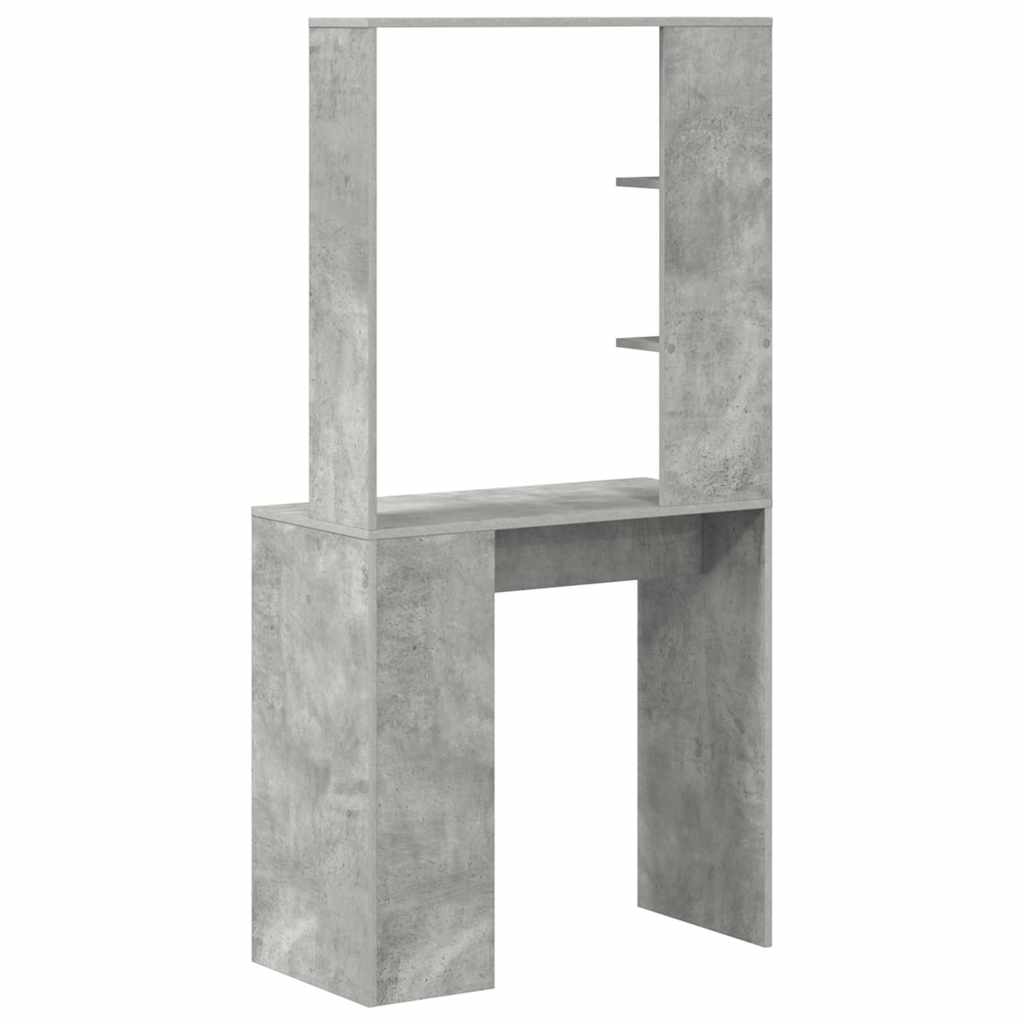 Desk Concrete Grey 78.5 x 37 x 154.5 cm Engineered Wood