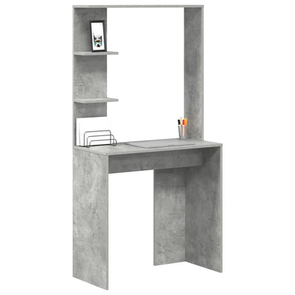 Desk Concrete Grey 78.5 x 37 x 154.5 cm Engineered Wood