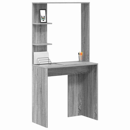 Desk Grey Sonoma 78.5 x 37 x 154.5 cm Engineered Wood
