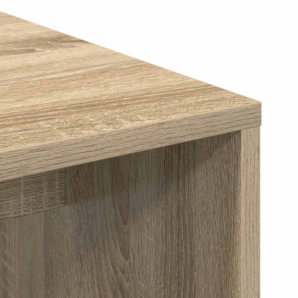 Desk with Shelf Sonoma oak 102 x 50 x 124 cm Engineered wood