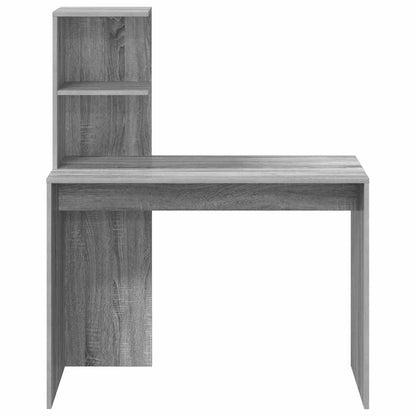 Desk with Shelf Grey Sonoma 102 x 50 x 124 cm Engineered Wood