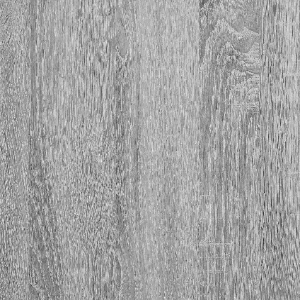 Desk with Shelf Grey Sonoma 102 x 50 x 124 cm Engineered Wood