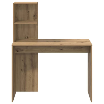 Desk with Shelf Artisan Oak 102 x 50 x 124 cm Engineered Wood