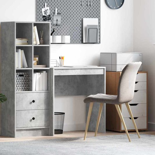 Desk Concrete grey 70 x 40 x 76 cm Engineered wood