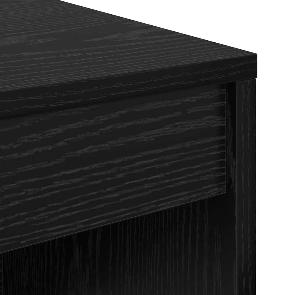 Desk Black oak 80 x 40 x 76 cm Engineered wood