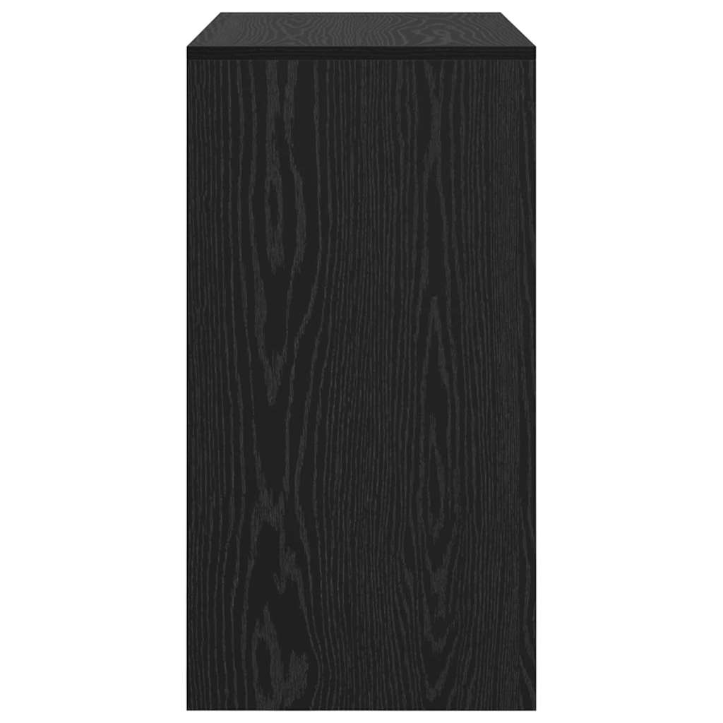 Desk Black oak 80 x 40 x 76 cm Engineered wood