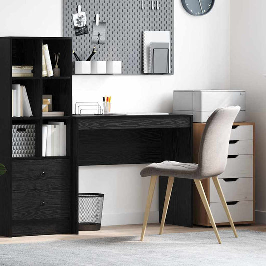 Desk Black oak 90 x 40 x 76 cm Engineered wood