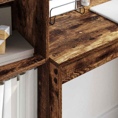 Desk Smoked Oak 90 x 40 x 76 cm