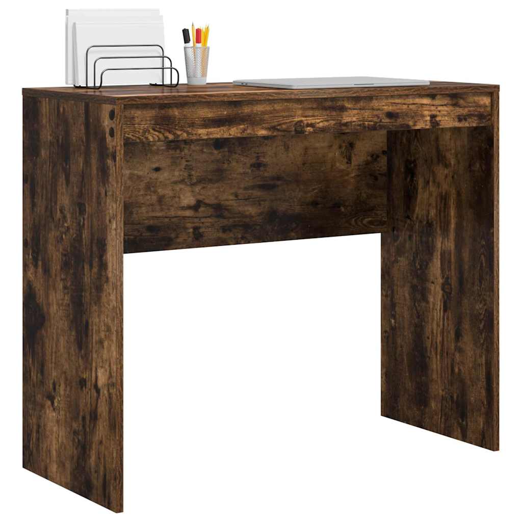 Desk Smoked Oak 90 x 40 x 76 cm