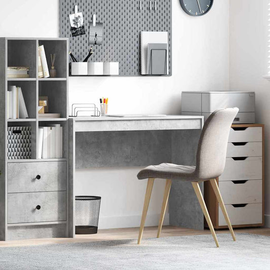 Desk Concrete grey 100 x 40 x 76 cm Engineered wood