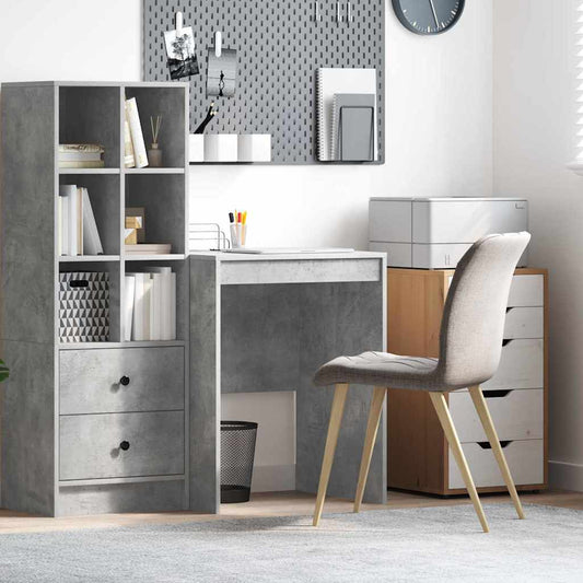Desk Concrete grey 60 x 50 x 76 cm Engineered wood