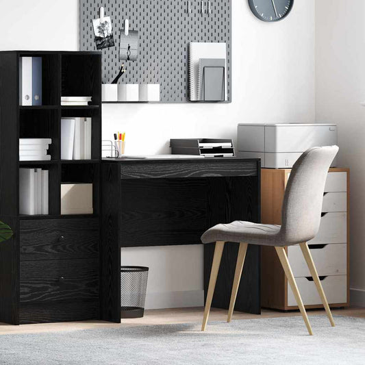 Desk Black oak 80 x 50 x 76 cm Engineered wood