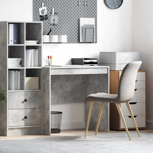 Desk Concrete grey 80 x 50 x 76 cm Engineered wood