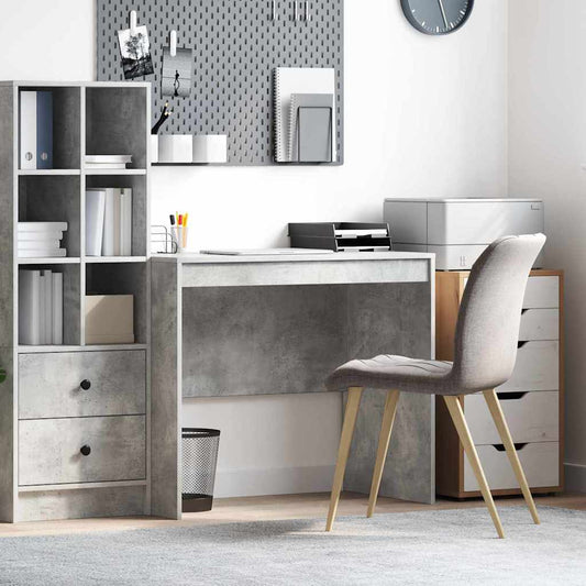 Desk Concrete grey 90 x 50 x 76 cm Engineered wood