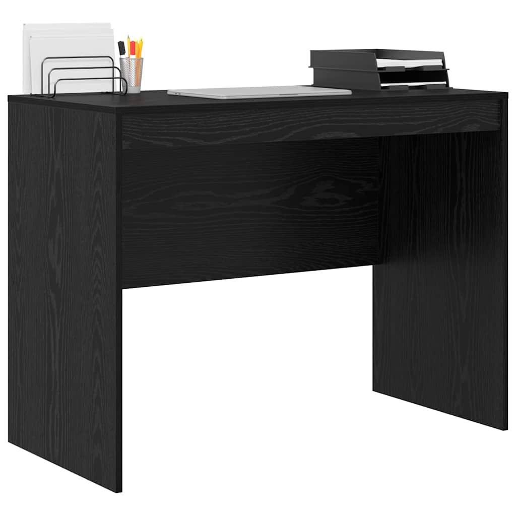 Desk Black oak 100 x 50 x 76 cm Engineered wood