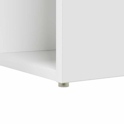 Desk with Shelf White 108 x 55 x 103.5 cm Engineered Wood