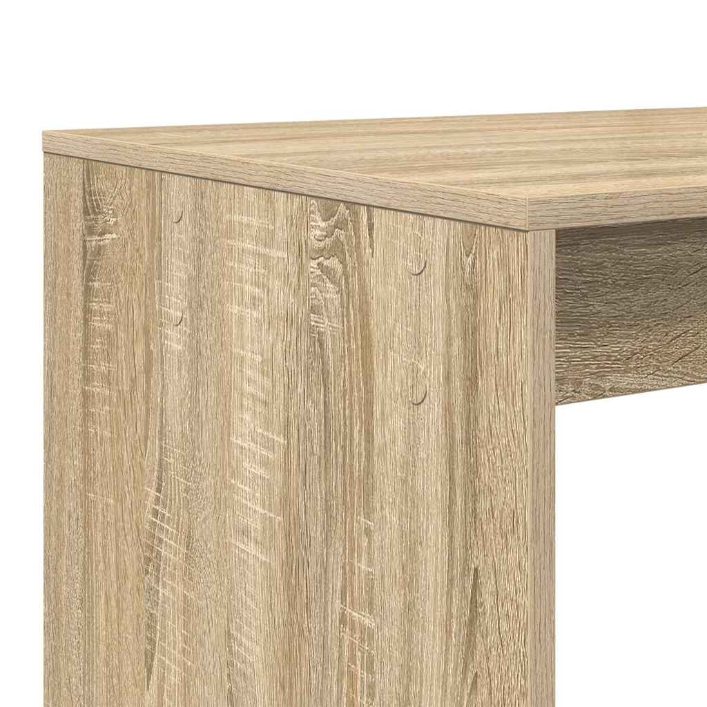 Desk with Shelf Sonoma Oak 108 x 55 x 103.5 cm Engineered Wood