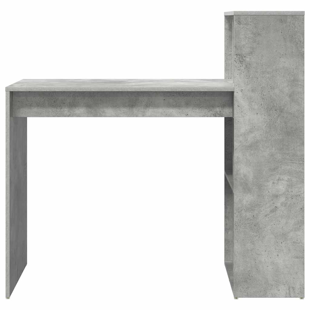 Desk Concrete Grey 108 x 55 x 103.5 cm Engineered Wood