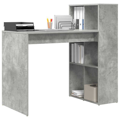 Desk Concrete Grey 108 x 55 x 103.5 cm Engineered Wood