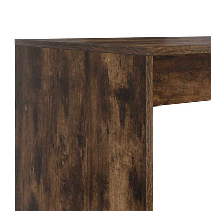 Desk with Shelf Smoked Oak 108 x 55 x 103.5 cm Engineered Wood